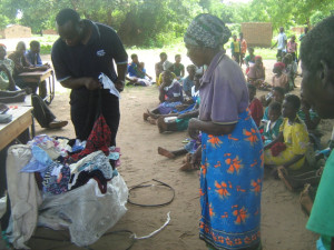 A woman waiting for her turn